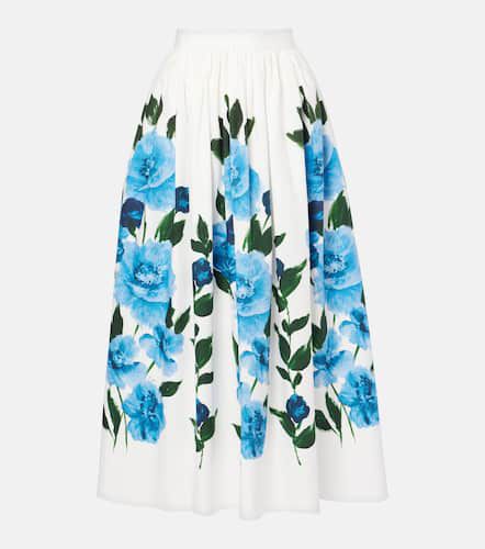 Erdem Floral cotton midi skirt - Erdem - Modalova