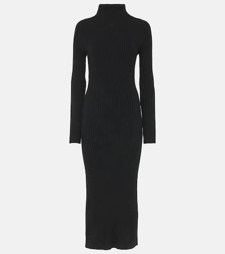 Ribbed-knit wool and silk midi dress - Joseph - Modalova