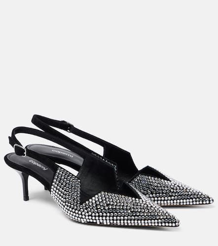 Crystal-embellished leather pumps - Coperni - Modalova