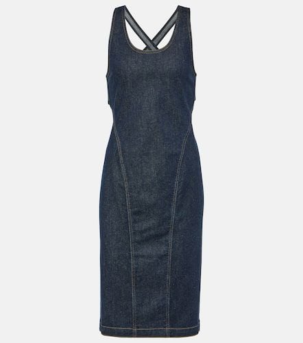 AlaÃ¯a Denim midi dress - Alaia - Modalova