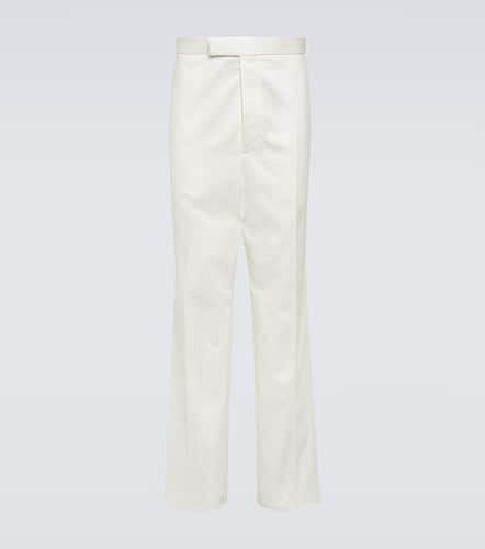 High-rise cotton twill chinos - Thom Browne - Modalova