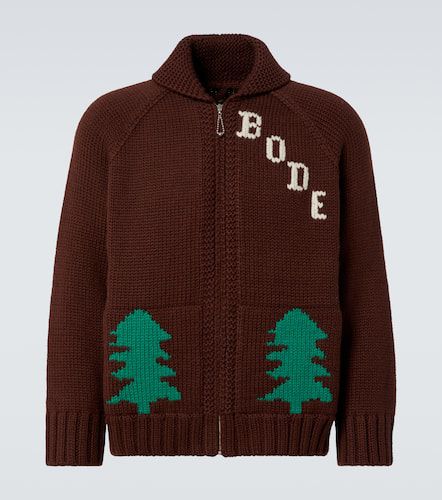 Bode Logo intarsia wool cardigan - Bode - Modalova