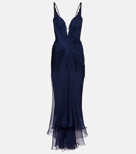Corinna draped silk gown - Maria Lucia Hohan - Modalova