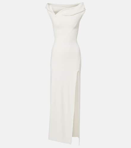 Hooded asymmetric jersey gown - Mugler - Modalova