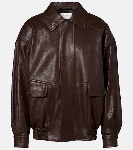 Bomber oversize in pelle - Saint Laurent - Modalova