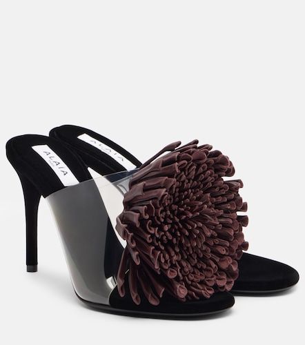 Alaïa Mules con applicazione floreale - Alaia - Modalova