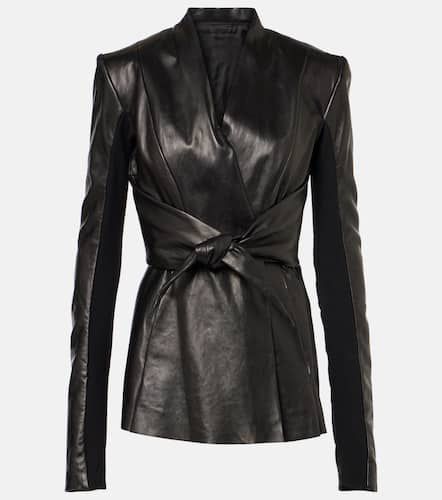 Rick Owens Leather jacket - Rick Owens - Modalova