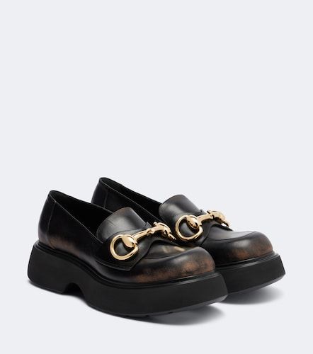 Mocasines de piel con Horsebit - Gucci - Modalova