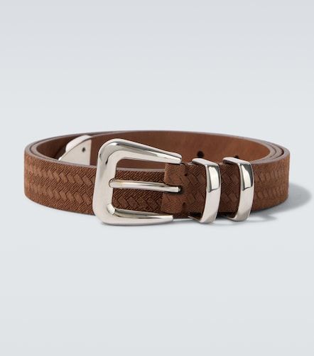 Debossed leather belt - Brunello Cucinelli - Modalova