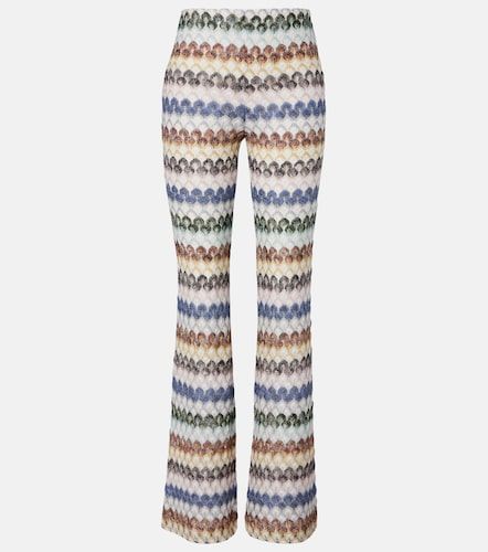 Pantalones flared de punto lamé - Missoni - Modalova