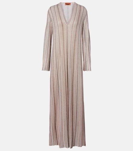 Abito lungo in lamé a righe - Missoni - Modalova