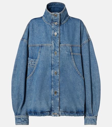 Oversized denim bomber jacket - The Attico - Modalova