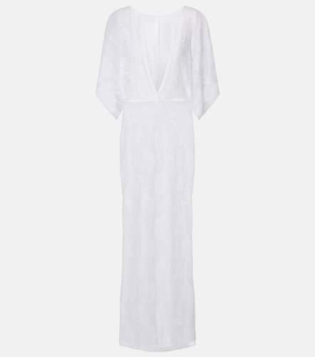 Obie semi-sheer lace gown - Norma Kamali - Modalova