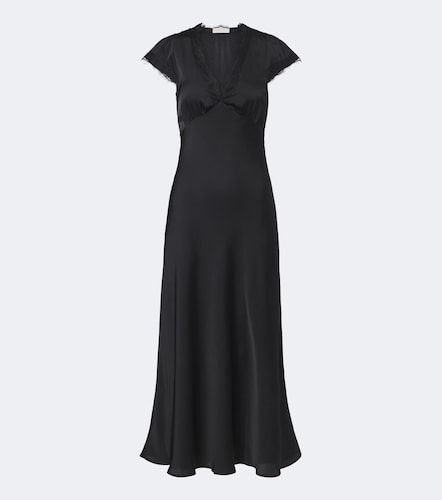 Vestido midi Mina de satén con encaje - Faithfull - Modalova