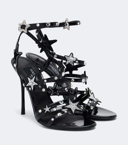 Sandalias de charol adornadas - Dolce&Gabbana - Modalova