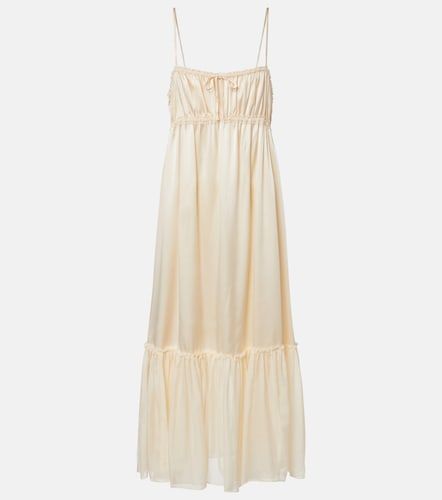 Marielle ruched silk midi dress - Ulla Johnson - Modalova