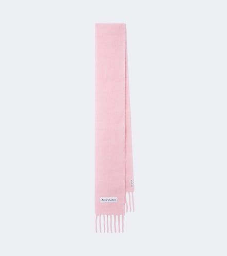 Fringed alpaca, wool, and mohair-blend scarf - Acne Studios - Modalova