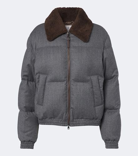 Daunenjacke Monili aus Schurwolle mit Shearling - Brunello Cucinelli - Modalova