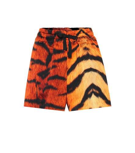 Tiger-print drawstring shorts - Dries Van Noten - Modalova