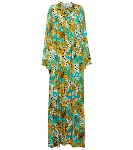 Printed silk-blend kaftan dress - Dolce&Gabbana - Modalova