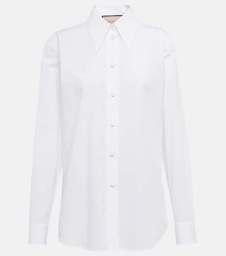 Camisa en popelín de algodón - Gucci - Modalova