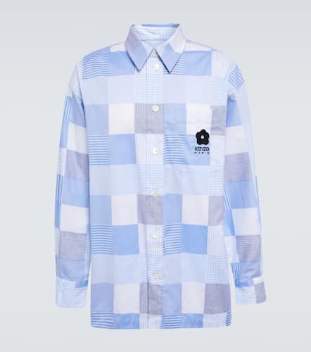 Patchwork oversized cotton shirt - Kenzo - Modalova