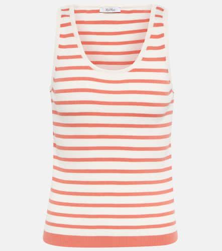 Show striped cotton crÃªpe tank top - Max Mara - Modalova