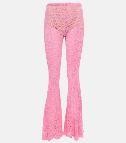Pantalones flared de croché - Blumarine - Modalova