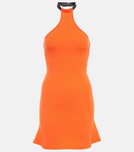 Courrèges Vestido corto con cuello halter - Courreges - Modalova