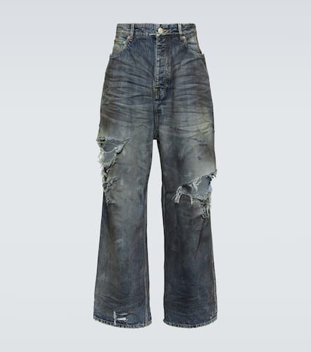 Distressed wide-leg jeans - Balenciaga - Modalova