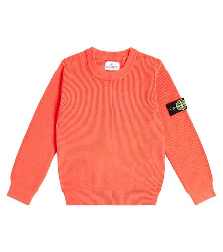 Compass cotton jersey sweatshirt - Stone Island Junior - Modalova