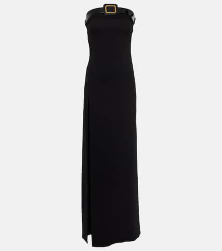 Buckle-detail strapless sablé gown - Tom Ford - Modalova