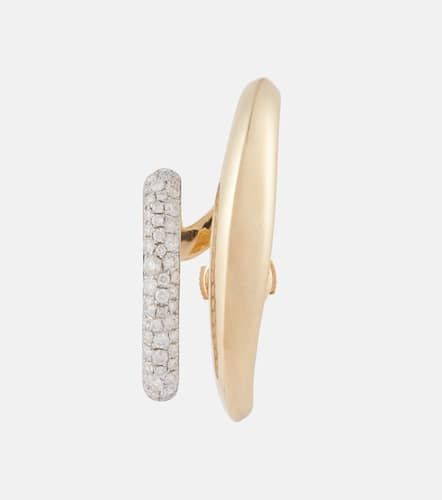 Magnetique Nano 14kt and diamonds single earring - Rainbow K - Modalova