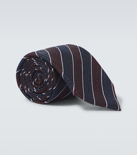 Zegna Striped silk jacquard tie - Zegna - Modalova