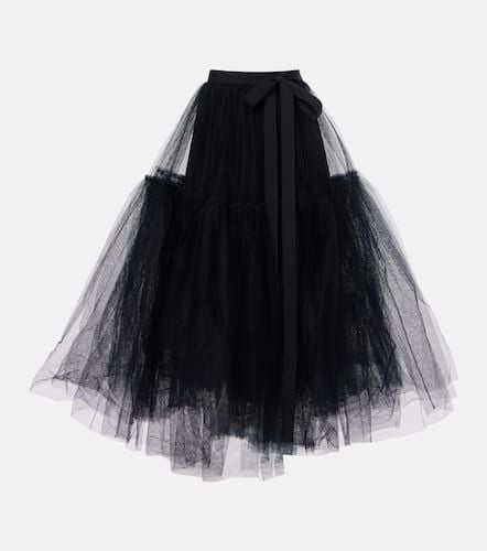 Erdem Bow-detail tulle midi skirt - Erdem - Modalova