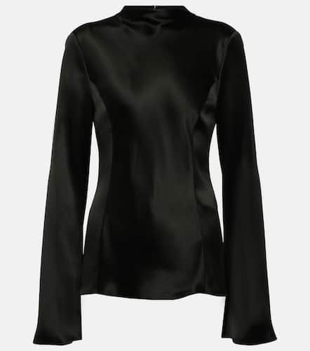 Delwyn silk satin turtleneck top - Gabriela Hearst - Modalova