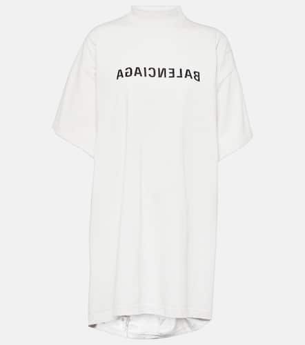 Camiseta de algodón con logo - Balenciaga - Modalova