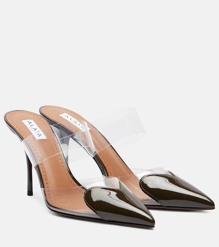 Alaïa Mules Cœur 90 con charol - Alaia - Modalova