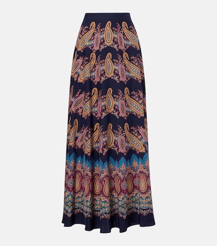 Falda larga de seda con paisley - Etro - Modalova
