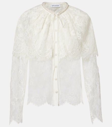 Self-Portrait Caped lace cardigan - Self-Portrait - Modalova