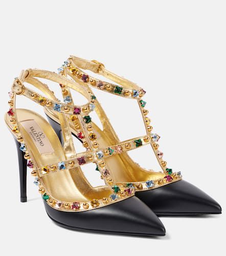 Pumps slingback Rockstud in pelle - Valentino Garavani - Modalova