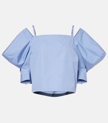 Sacai Striped cotton poplin top - Sacai - Modalova