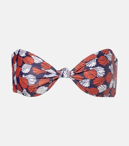 Knotted printed bandeau bikini top - Same - Modalova
