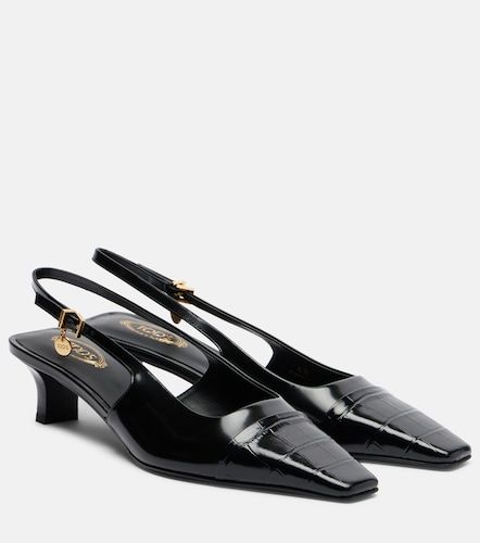 Pumps slingback in vernice stampata - Tod's - Modalova