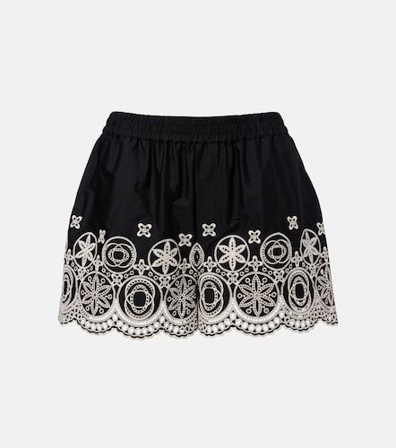 Shorts Pull-Up de algodón bordados - La DoubleJ - Modalova