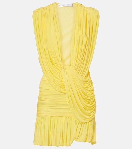 Ripple ruched draped jersey minidress - Christopher Esber - Modalova