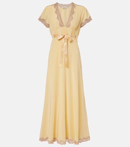 Vestido largo Marlice de seda con encaje - Rixo - Modalova