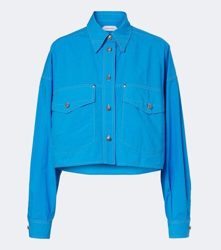 Camisa cropped Medusa de popelín de algodón - Versace - Modalova