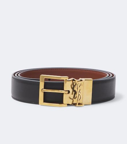 Vadim Cassandre reversible leather belt - Saint Laurent - Modalova