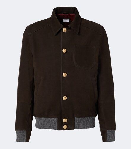 Blouson aus Leder mit Kaschmir - Brunello Cucinelli - Modalova